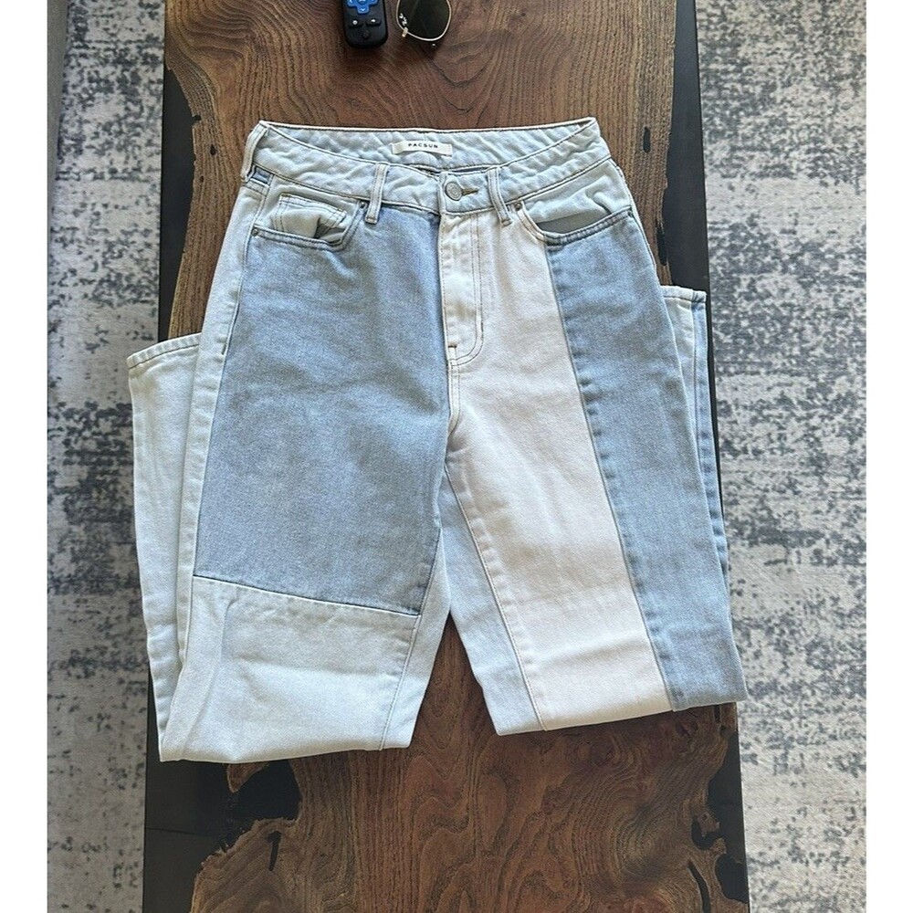 PacSun Colorblock Y2K High-rise Jeans Size 25
